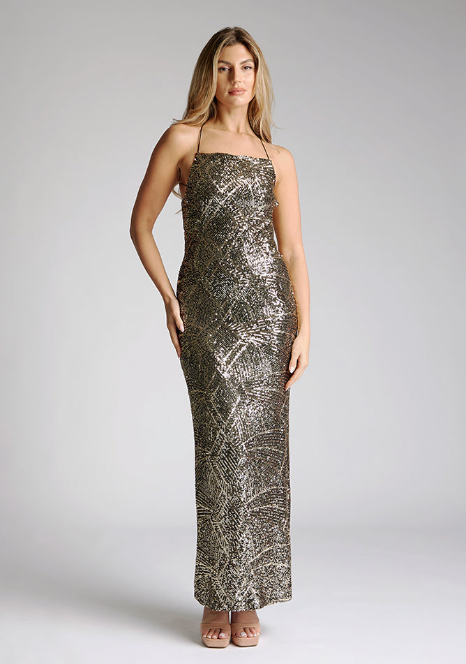 Sequin maxi dress uk cheap