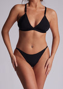 Luxe Noir Lace Racerback Triangle Bra