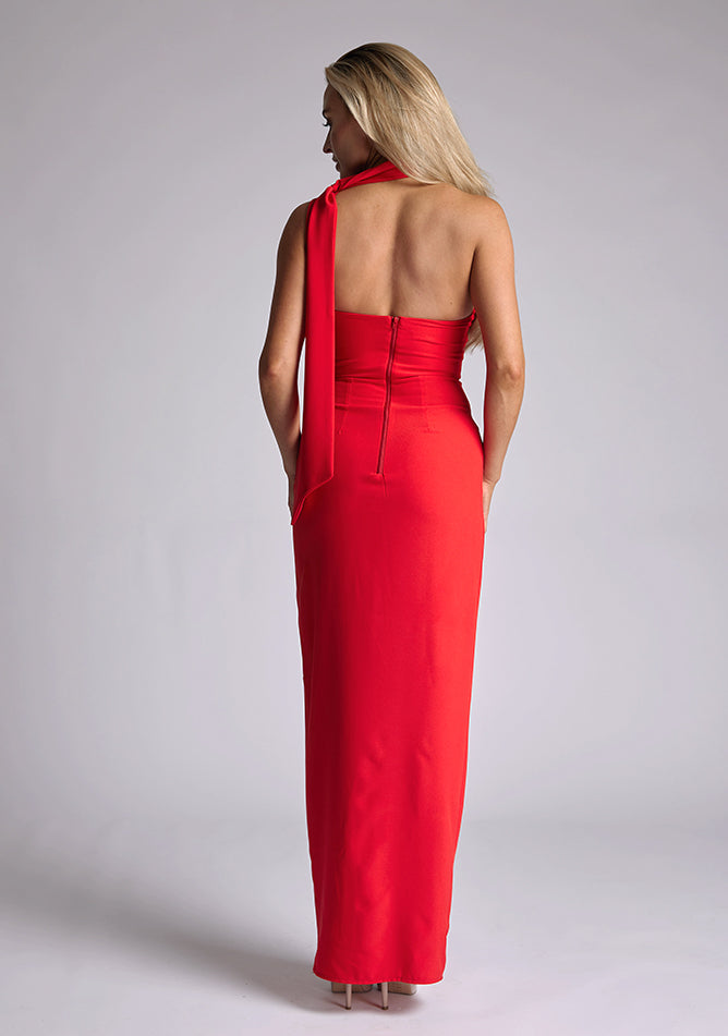 Red dress scarf clearance